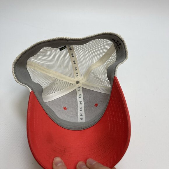 Under Armour Fish Fitted Mesh Back Trucker Hat Pink L/XL UA Pro Fit Outdoor - Picture 8 of 14